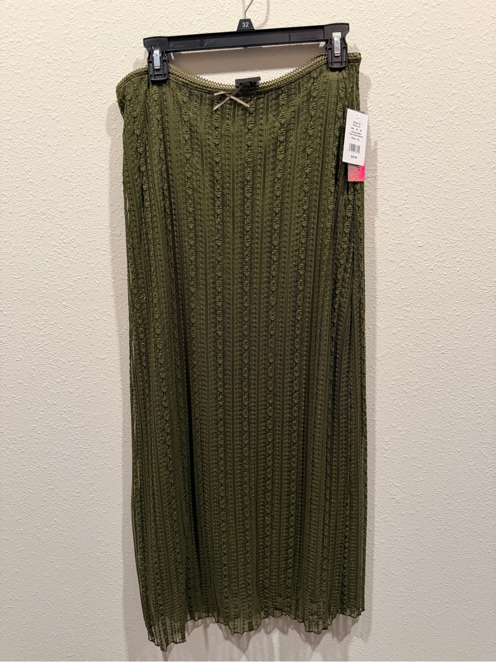 Kohl's Olive Lace Maxi Skirt - Women's
